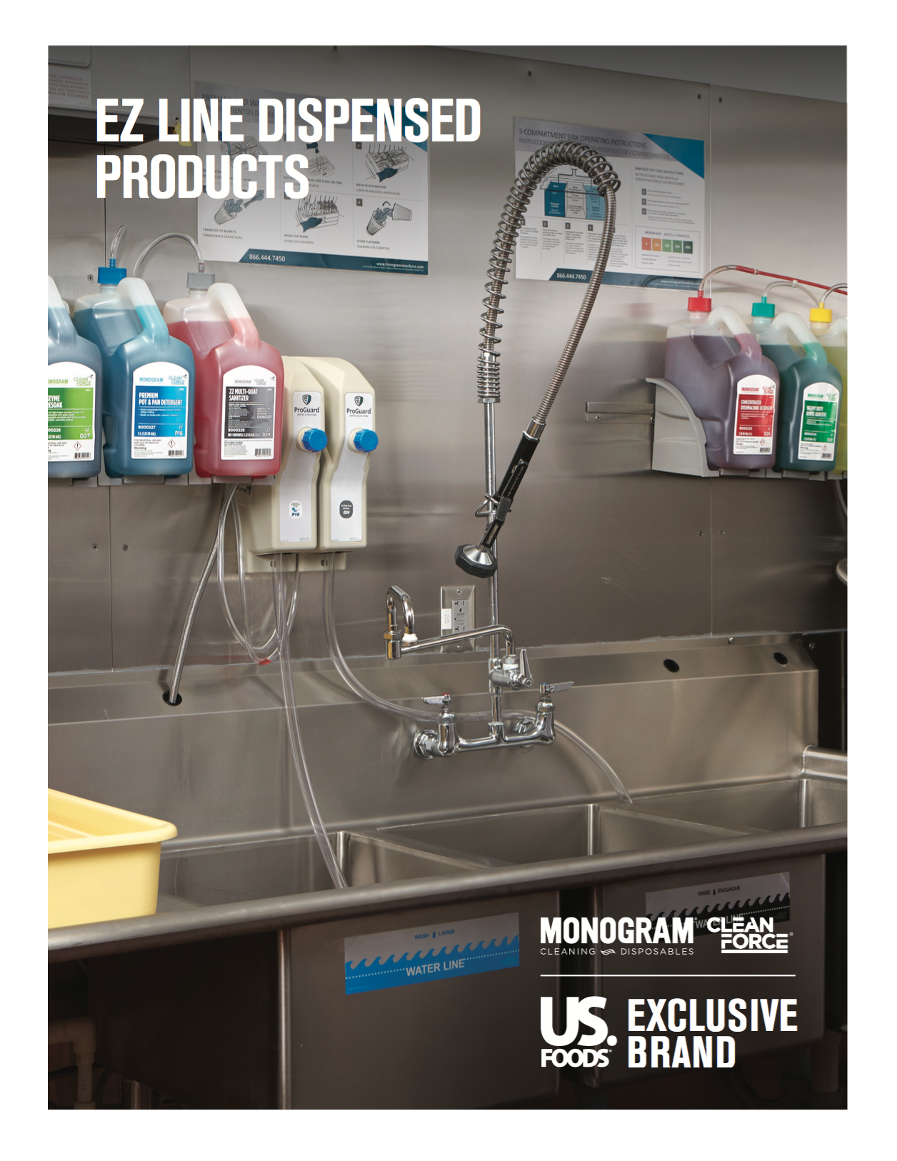 Monogram Clean Force EZ Line Dispensed Products Brochure (S36669)