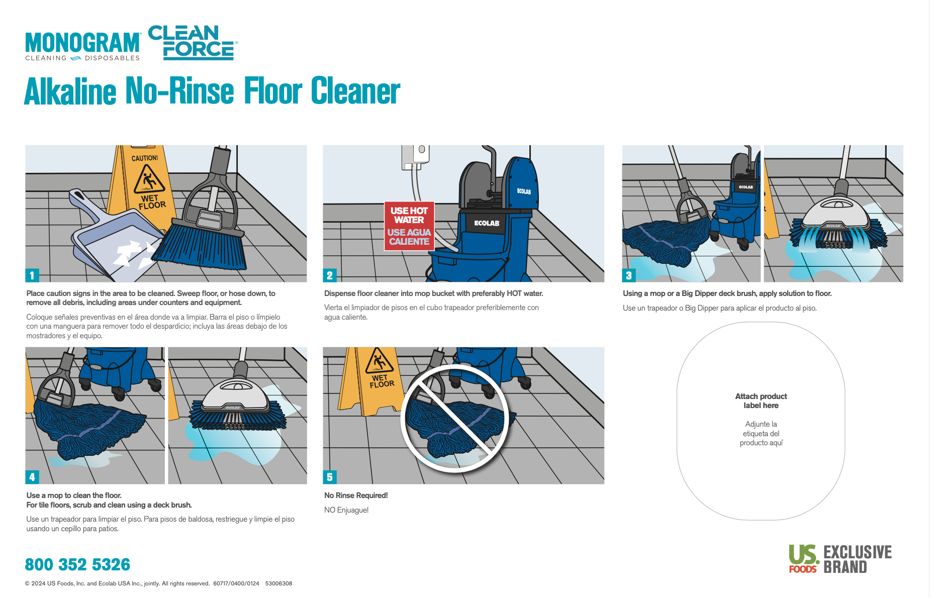 Monogram Clean Force Antimicrobial Fruit Vegetable Treatment