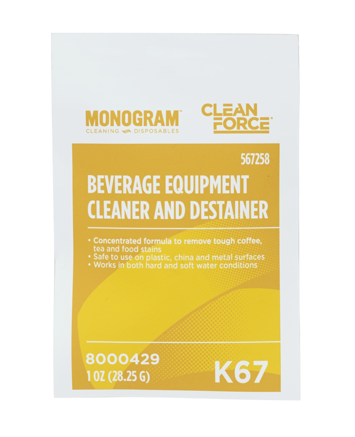 Monogram Clean Force Beverage Equipment Cleaner and Destainer