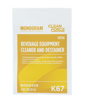 Monogram Clean Force Beverage Equipment Cleaner and Destainer