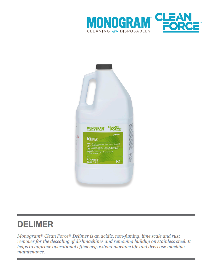 Monogram Clean Force Concentrated Sanitizing Rinse