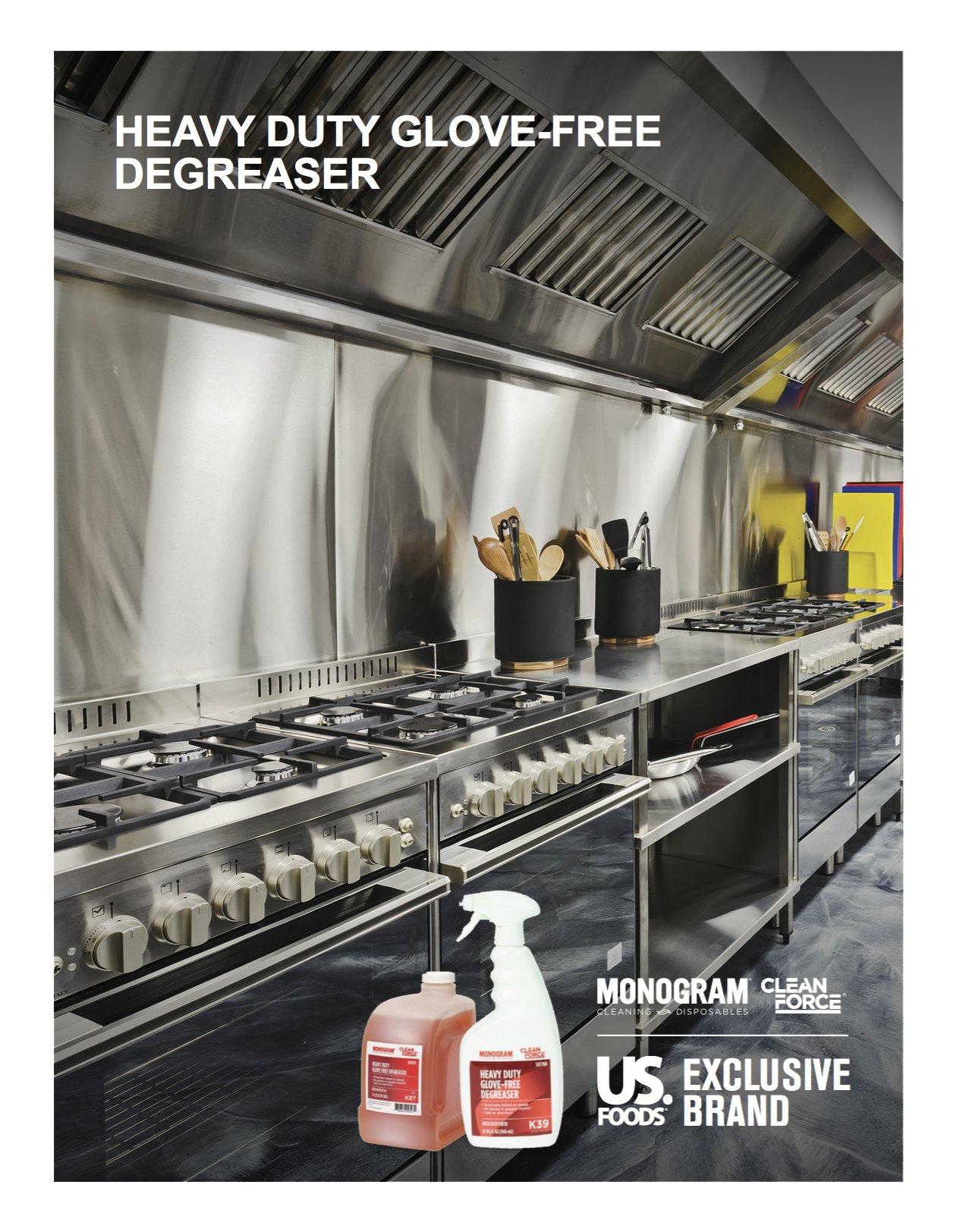 Monogram Clean Force HD Glove Free Degreaser Sell Sheet (44332)