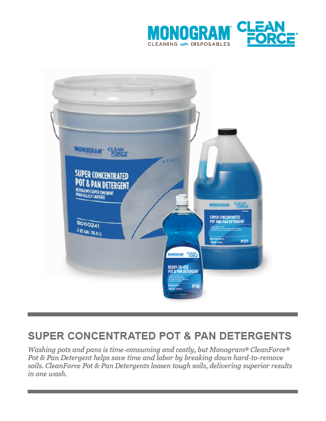 Monogram Clean Force Pot Pan Detergent Super Concentrated