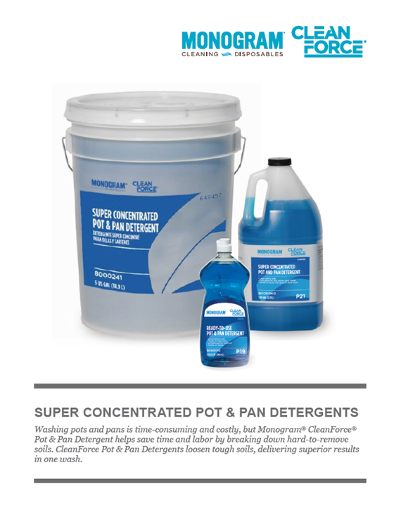Monogram Clean Force Pot Pan Detergent Super Concentrated